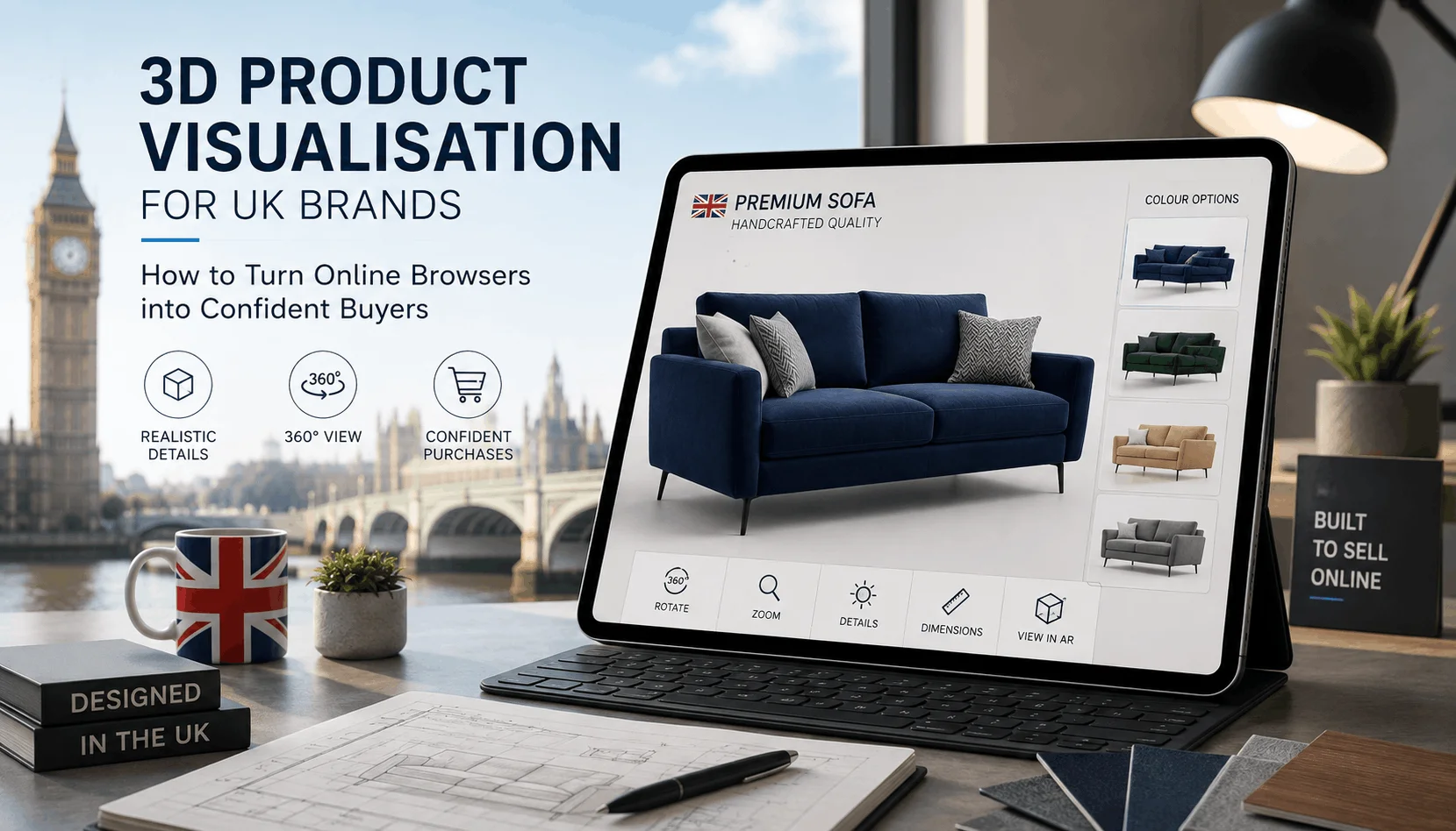 3D Product Visualisation for UK Brands: How to Turn Online Browsers into Confident Buyers