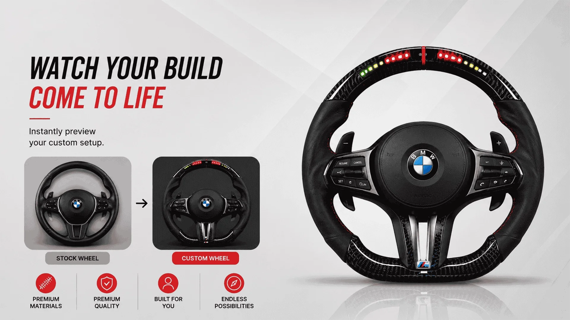 BMW Custom Steering Wheel Configurator